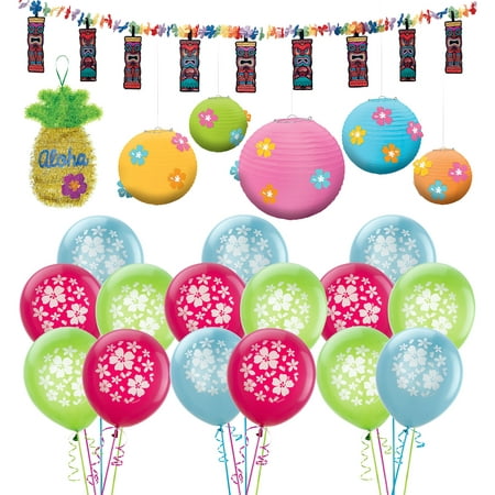  Party  City  Hibiscus Hawaiian Party  Decorations  Includes 