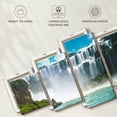 thumbnail image 6 of Elephant Stock Enchanting Iguazu Waterfalls Wall Art - Horizontal Multi Panel Canvas - Living Room Wall Decor - Nature Multi Panel - White And Blue Decor - 80" x 36", 6 of 8