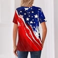 thumbnail image 4 of Iaqnaocc 250 Anniversary Usa Shirt for Women 4th Of July Short Sleeve Button Up V Neck Patriotic American Flag Stars Tops Retro 2026 Summer Freedom Tee Shirts Vermilion S, 4 of 4