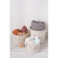 thumbnail image 7 of DII Collapsible Polyester Storage Bin, Variegated, Cream, Medium, 7 of 7