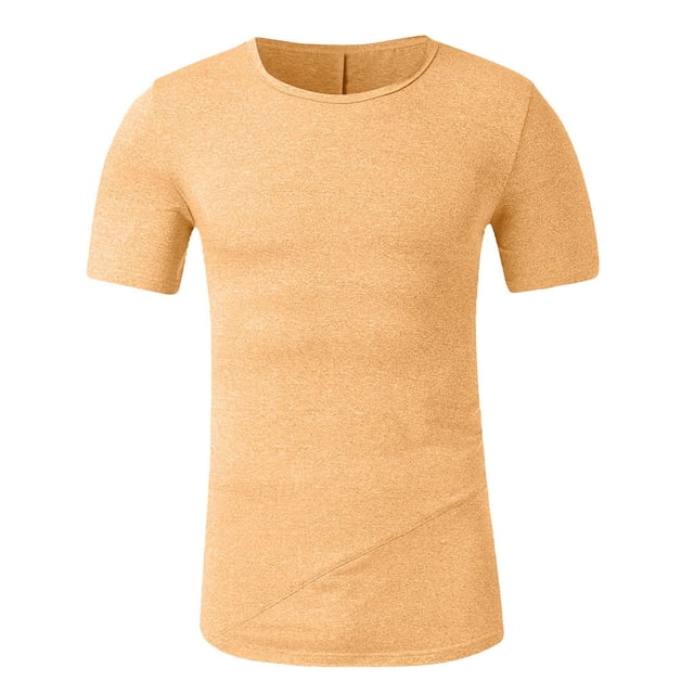 DPTALR Men's Summer Slim Casual Zipper Fit Patchwork Short Sleeve Tops Blouse