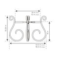 thumbnail image 2 of Soporte para plantas Gardien, ajustable, de metal, 20-30 cm, mediados de siglo, 2 of 2