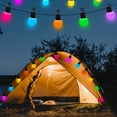 thumbnail image 1 of Luz ambiental LED decorativa USB alimentada Multicolor Bola de luz de cadena de bombillas para exteriores Camping Tienda de luz impermeable Patio Jardín, 1 of 7