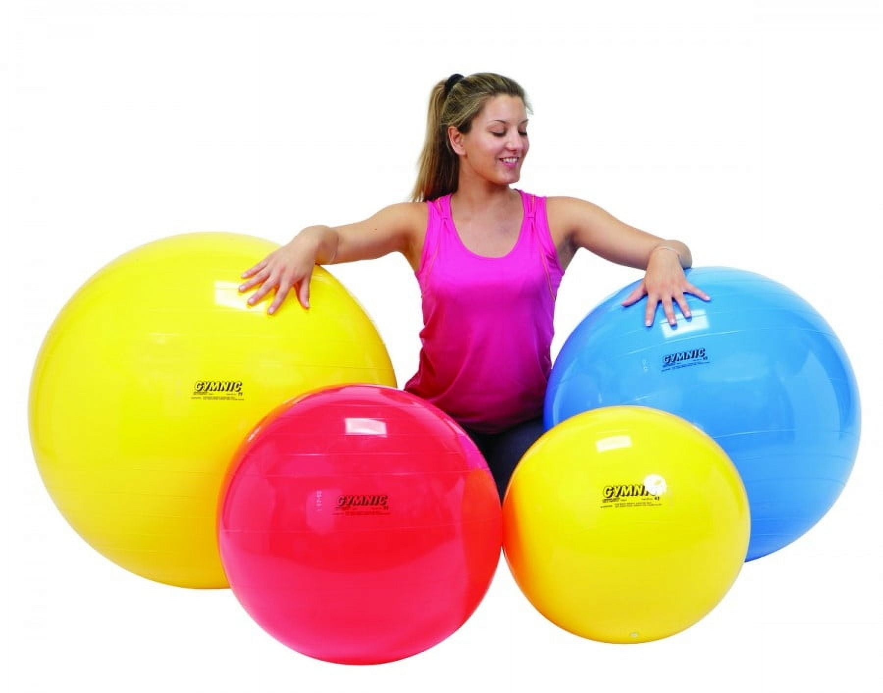 PhysioGymnic molded vinyl inflatable ball, 85 cm (34"), blue