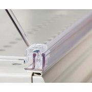Kinter 9396169 3 x 0.5 x 22 in. Lozier & Madix Fixtures Plastic Divider System, Clear