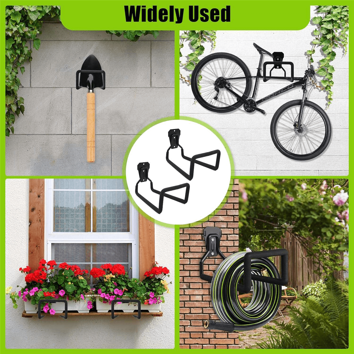 Holder - Hose Hanger Wall Mounted Water Hose Holder for Outside , Hose Reel Hose Hooks
