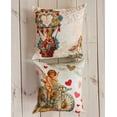 thumbnail image 4 of Vintage Angel in a Balloon  | Valentine Gift Ideas | Valentine Day Gift | Valentines Gift for Her | Throw Pillow | Decorative Valentines, 4 of 4