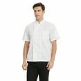 thumbnail image 3 of Toptie 3 Pack Men & Women Short Sleeve Chef Coat Jacket-set2-L, 3 of 5