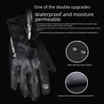 thumbnail image 2 of Guantes de esquí al aire libre para ciclismo con pantalla táctil, de invierno, para hombre y mujer, resistentes al viento, impermeables, de forro polar con cremallera, resistentes al frío, cálidos, 2 of 5