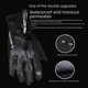 thumbnail image 2 of Guantes de esquí al aire libre para ciclismo con pantalla táctil, de invierno, para hombre y mujer, resistentes al viento, impermeables, de forro polar con cremallera, resistentes al frío, cálidos, 2 of 5