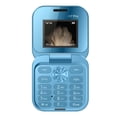 thumbnail image 1 of Mini teléfono plegable de ABS para personas mayores, de repuesto, 2G, doble SIM, radio FM, teclado grande, marcación rápida, multilingüe, GSM, móvil no inteligente, 150 g, 10 x 10 x 5 cm, 1 of 3