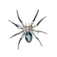 thumbnail image 1 of Broche de araña, pinza para insectos, aleación de metal, alfiler de diamantes de imitación, joyería de moda elegante, regalo Verde, 1 of 2