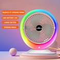 thumbnail image 5 of Usb Fan, 3 Speed Desk Fan with 1200mah Battery, Usb Rechargeable, Quiet Operation, for Desk, Bedroom, Dormitory, Travel, Camping, FAJHHA | As Shown, 5 of 9