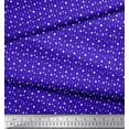 thumbnail image 2 of Soimoi Blue Rayon Fabric Line & Circle Geometric Print Fabric by the Yard 56 Inch Wide, 2 of 3