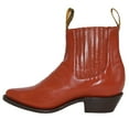 thumbnail image 3 of The Western Shops Men's Genuine Leather Short Ankle Cowboy, Charro Botin, 3 of 5