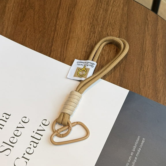 1 PC Strong Braided Nylon Keychain Lanyard Paracord Keychain with Carabiner Clip on Strap Clasp for Key Chain Bag Phone Straps Camping Hiking Backpack