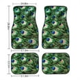 thumbnail image 3 of Xoenoiee 4 Pieces Car Mats Premium Floor Mat for Car SUV and Trucks, Peacock Feather Pattern, All Weather Protection, Universal Fit Auto Carpet Floor Liners, 3 of 6
