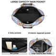 thumbnail image 2 of Dog Lover Gift Travel Bag, Cute Puppy Pattern Weekender Tote, Lightweight Duffel for Weekend Getaways, 2 of 5