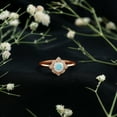 thumbnail image 3 of Rosec Jewels Natural Ethiopian Opal Diamond Engagement Ring - Vintage Inspired Ring for Women - AAA Quality - With Jewelry Box, 14K Rose Gold, US 7.50, 3 of 9