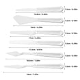 thumbnail image 2 of AURARMLET 1 Set Plastic Mixing Spatulas for Artists with White for Color Mixing, 2 of 8