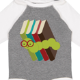 thumbnail image 4 of Inktastic Bookworm Books Reading Boys or Girls Long Sleeve Baby Bodysuit, 4 of 5