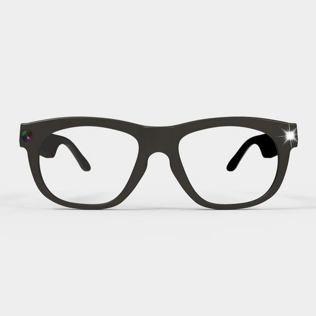 AI Smart Glasses Chat GPT Integrado, Cámara de 8MP, Traducción Aai 26 Idiomas, Asistente y Control por Voz, WiFi 2,4g, Gafas Inteligentes Bluetooth 5.4, Memoria Integrada de 16GB
