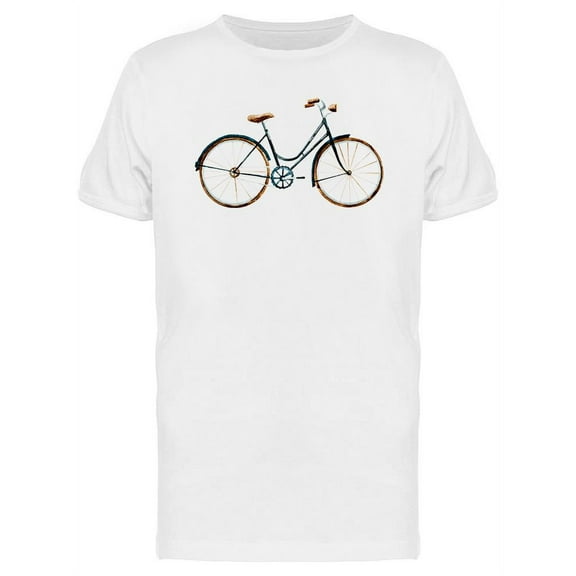Watercolor Retro Bike T-Shirt Men -Image by Shutterstock, Male x-Large