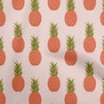 thumbnail image 1 of oneOone Georgette Viscose Orange Fabric Fruits Pineapple Craft Projects Decor Fabric Printed By The Yard 42 Inch Wide, 1 of 4