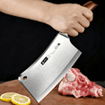thumbnail image 2 of Meat Cleaver Bone Chopper for Chef, Meat Cutting - 7 inch Heavy Duty Butcher Knife, 2 of 6
