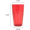 thumbnail image 2 of Excellante Diamond 16 oz. Polycarbonate Tumbler, Red, Comes in Dozen, 2 of 2