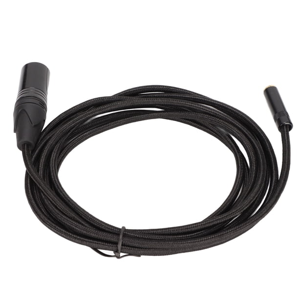 Cable conector XLR hembra de 3,5mm a XLR macho de 3 pines, carcasa de aleación de aluminio, Cable conector XLR para micrófono amplificador mezclador
