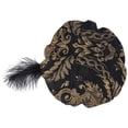 thumbnail image 3 of Bpyeka Men's Renaissance Tudor Beret Hat, Vintage Jacquard Feather Decor Medieval Costume Cap For Halloween Party Cosplay Free Size, 3 of 8