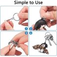 thumbnail image 5 of 220 accesorios llaveros de metal brillar con anillas plata, 5 of 5