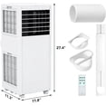 thumbnail image 6 of 8000 BTU Portable Air Conditioner -Cooling, Dehumidifier & Fan - Covers Up to 350 Sq.Ft - Easy Installation with Window Kit - Remote Control - Ideal for Bedroom, Apartment, Dorm, or Office, 6 of 6