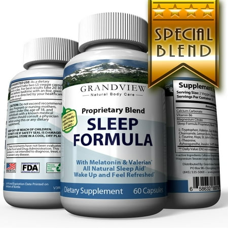 Natural Sleep Aid - Is An All-Natural Sleep Formula That Combines Melatonin, Tryptophan, Valerian Root And Non-Addictive (Best Non Addictive Sleep Aid)