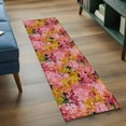thumbnail image 3 of Cherry Blossom 2'x6' Runner Rugs for Hallway Kitchen Bedside Non Slip Washable, Pink Yellow Flowers Oil Painting Art Entryway Rug Runners with Rubber Backing, Long Carpet Runner for Laundry Room, 3 of 8