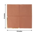 thumbnail image 2 of Dosaele 50 Pack | 2 Ply Soft Orange Dinner Party Paper Napkins  Wedding Reception Cocktail Beverage Napkins, 2 of 9
