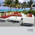thumbnail image 6 of TK Classics MIAMI-07f-COCOA Miami Outdoor Wicker Patio Furniture Set 07f, Cocoa - 7 Piece, 6 of 7