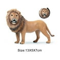 thumbnail image 5 of Lion Model Simulation Lion Wild Animal Model Plastic Desktop Ornament Home Decor Kids Toy, 5 of 5