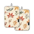thumbnail image 7 of Yayeee Pot Holders Kitchen Heat Resistant with Pocket 7"x9.8" Cotton Oven Cooking Hot Pads, Yellow Autumn Leaves, 7 of 7