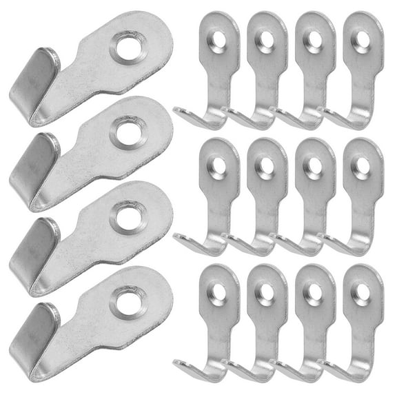 FRCOLOR 20pcs Stainless Steel Wall Hanger With Screws Outdoor Hanger Hanging Hook Decorative Heavy Duty Coat Hooks Kitchen Utility Hook