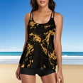 thumbnail image 2 of Two Piece Swimsuits For Women Tummy Control Tankini Top With Boyshorts Plus Size Tankini Swimsuits Sporty Bathing Suit, 2 of 9