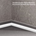 thumbnail image 5 of Gaahing Gaahing Peel and Stick Quarter Round Molding, 1/2" x 39" Flexible Self-Adhesive Rubber Trim for Corner Edges of Wall, Floor, Countertop, Shower Base, 5 of 7