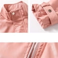 thumbnail image 6 of Fashion Designer Leather Jackets for Girls Pink Black Color PU Leather Jacket Outerwear For Teenage Girls Zipper Coats Costume, 6 of 6