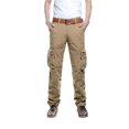 thumbnail image 1 of Innerwin Pants Solid Color Mens Trousers Work Straight Leg Lightweight Cargo Pant Khaki 38, 1 of 4