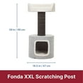 thumbnail image 5 of TRIXIE Fonda XXL Sisal & Plush 2-Level 39" Cat Tree with Scratching Post & Condo, Gray, 5 of 9
