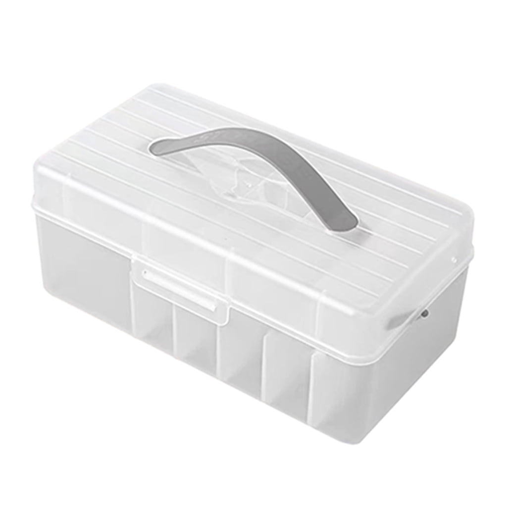 NUOLUX Transparent Computer Cord Organizer Box with Cover for Home Use
