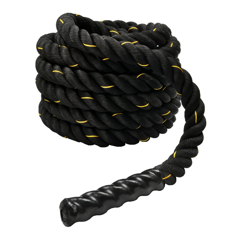 12 M (40 ft) Battle Ropes 38mm (1.5 Inch) Diamater Heavy Exercise Rope |  ProIron PRO-ZS01-2