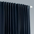 thumbnail image 3 of Navy Blue Extra Wide Blackout Room Darkening Curtain (1 Panel), Navy Blue, 100W X 120L, 3 of 6
