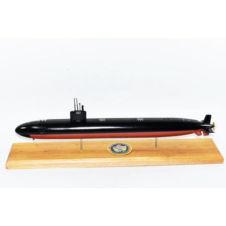 USS Alexandria SSN-757 Submarine,Navy,Scale Model,Mahogany,20 inch,LA Class